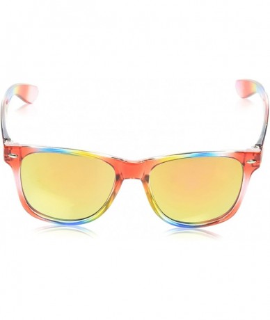 Wayfarer Crunch Sunglass - Rainbow - C411ID1Z6FJ $8.12
