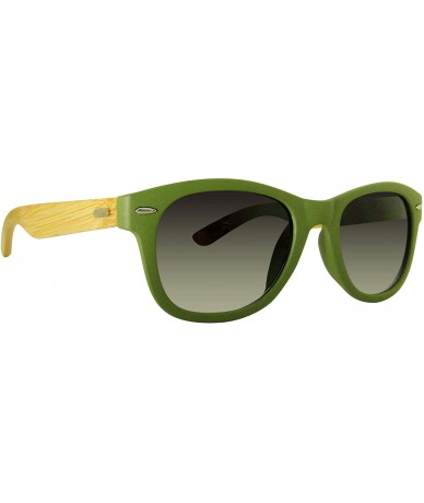 Aviator wood glasses sunglasses handmade bamboo sunglasses mens sungalsses women sunglasses - Green - CF18XHQIKHD $10.47