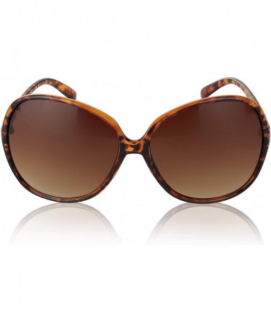 Goggle Oversized Sunglasses For Women/Men Square Butterfly Sun Glasses UV400 Protection - New Tortoise - CA18HZ5YRIE $9.66