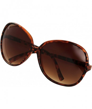 Goggle Oversized Sunglasses For Women/Men Square Butterfly Sun Glasses UV400 Protection - New Tortoise - CA18HZ5YRIE $9.66