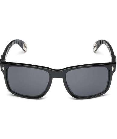 Rectangular Original Gangsta Shades Square Black Frame Men's Sunglasses - Black - CW1252TINYZ $7.98
