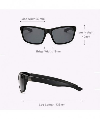 Square Men Women Polarized Sunglasses Classic Square Sun Glasses Black Frame Eyeglasses For Men - Black Silver - CZ199ODK27M ...