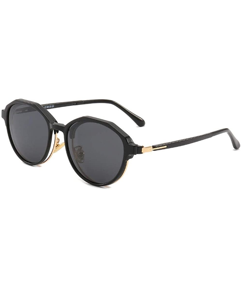 Aviator Frame Polarized Fashion Trend Sunglasses Mirror Sunglasses - CK18X9ZQ8XD $55.41