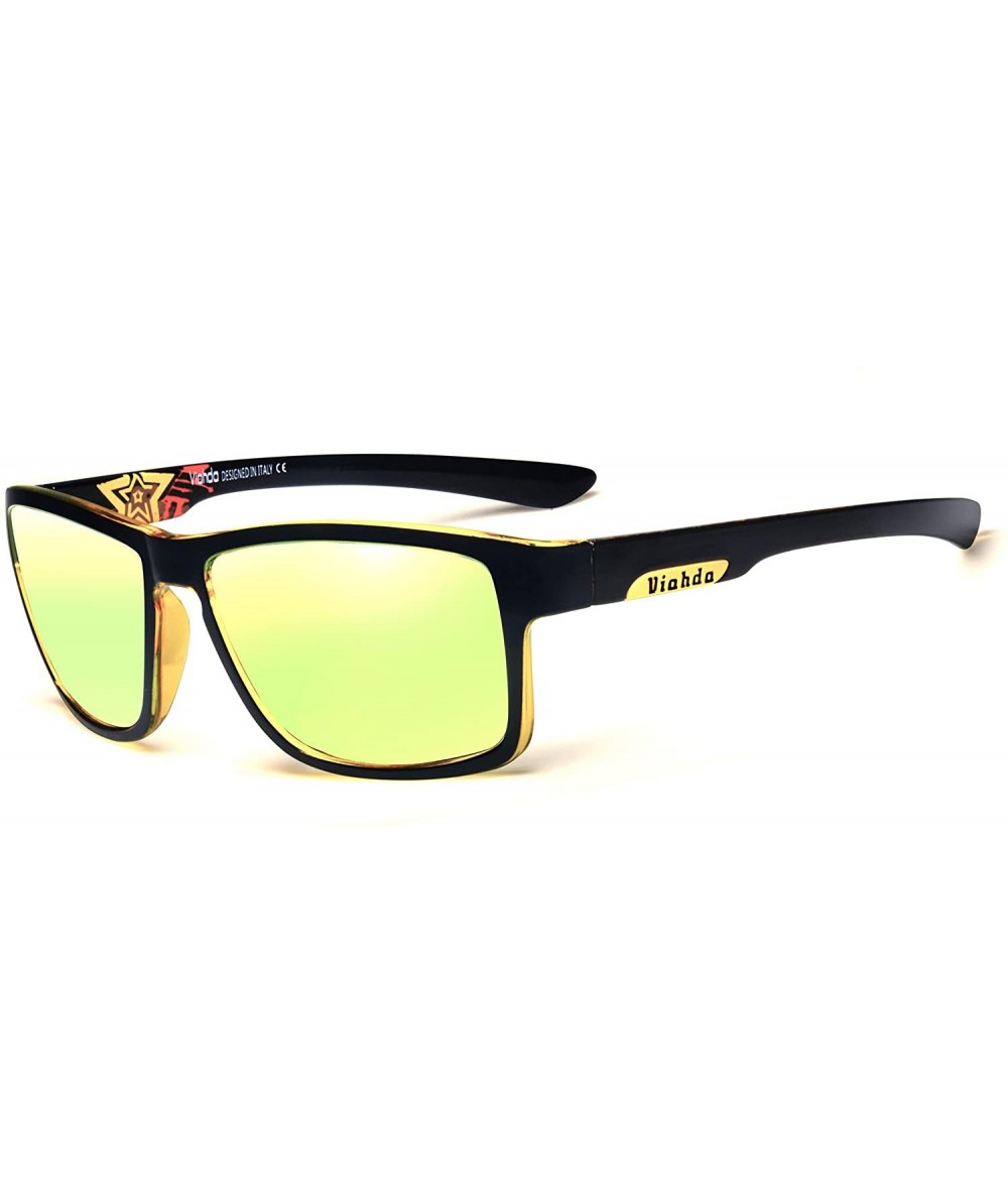 Goggle Sport Polarized Sunglasses Men Outdoor Driving Sun Glasses For men Fashion Male Eyewear - CG1922LYAEC $24.71