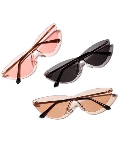 Rimless Fashion Vintage Rimless Sunglasses Transparent - 3 - C6198G2ONQ7 $20.98