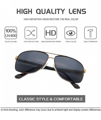 Rectangular Men Rectangle UV Protection high definition visual Lens Great Quality decent Sunglasses - C218XAL68GT $19.14