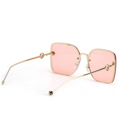 Aviator 2019 new sunglasses ladies fashion big box sunglasses - marine film sunglasses female tide - B - CY18S8N3AO4 $30.71