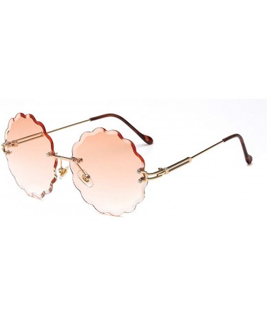 Rimless 2019 Rimless Sunglasses Women Candy Color Lens Plastic Sun Glasses Classic Vintage Feminino UV400 - Green - CI18W66HT...
