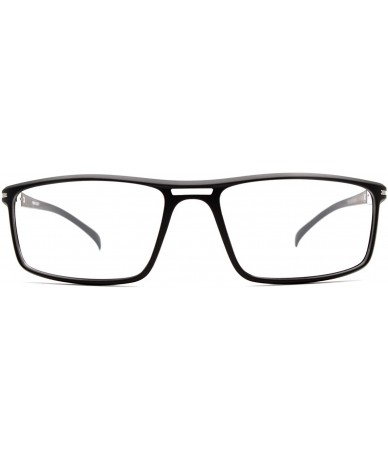 Rectangular Eyeglasses 8903 Rectangular Style - for Womens-Mens 100% UV PROTECTION - Blackmatte - C3192THG2ZX $27.11