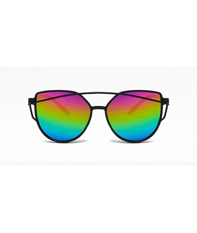 Goggle Fashion UV 400 Protection Glasses Travel Goggles Outdoor PC Frame Sunglasses - Black Multicolor - C618QC6EDIE $11.93