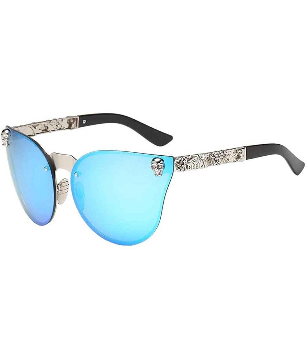 Aviator Fashion Unisex Men's Women's Frame Shades Frame UV Glasses Sunglasses - F - CW18TLXQH02 $7.37