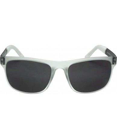 Wayfarer Fashion Rectangular Sunglasses - UV Protection - Clear / Black - CK18O7O77EG $23.61