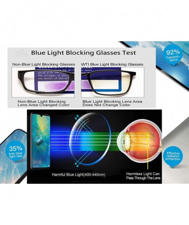 Rectangular 1 Flexlite Uv Protection- Anti Blue Rays Harmful Glare Computer Eyewear Glasses- BLUE BLOCKING - CD198DD8SH7 $24.43