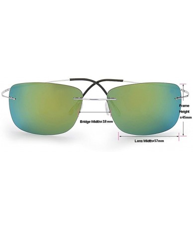 Wayfarer Men's Fashion Polarized Driving Sunglasses Ultralight Titanium Frame Sports Sunglasses - Black Frame Blue Lens - CK1...