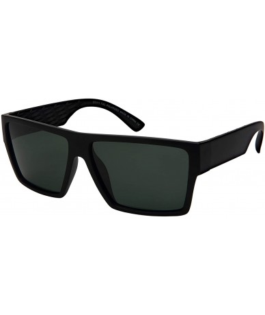 Rectangular Plastic Rectangular Vintage Square Sunglasses for Men Women Polarized Lens 570111 - CI18IC0WUDG $8.51