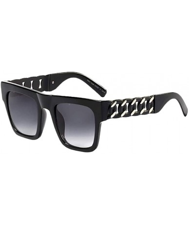 Oversized Sunglasses Eyewear Women - Ladies Sunglasses UV400 Protection Resin Lens - Black - C318SHQY839 $8.79