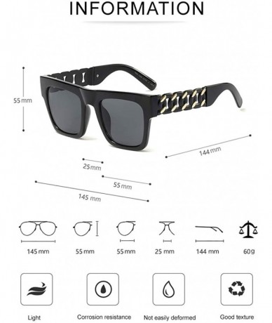 Oversized Sunglasses Eyewear Women - Ladies Sunglasses UV400 Protection Resin Lens - Black - C318SHQY839 $8.79