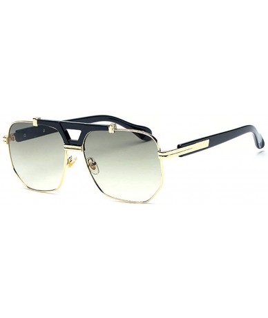 Aviator New fashion frame sunglasses- metal frame double beam cat eye sunglasses - C - CC18SLR4R90 $39.82