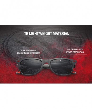 Sport Classic 100% UV400 Protection HD Polarized Lens Sunglasses for Men Women 2 Pack CS-F4195 - C218ZLINL9H $16.49