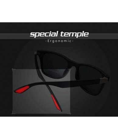 Sport Classic 100% UV400 Protection HD Polarized Lens Sunglasses for Men Women 2 Pack CS-F4195 - C218ZLINL9H $16.49