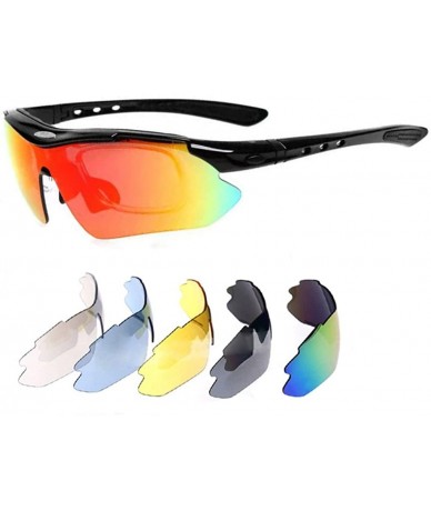 Rimless Polarized Sports Sunglasses For Men Women Cycling Driving Sun Glasses TR90 Frame - Black Hot - CG18TKDMXC2 $15.55