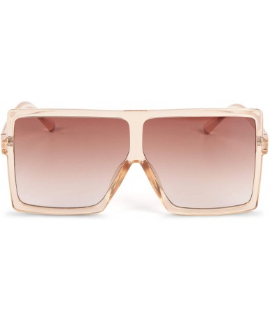 Oversized Womens Oversized Sunglasses UV400 Protection Large Size Shades Sunglasses for Women/Men - CB18U8ADM57 $12.10