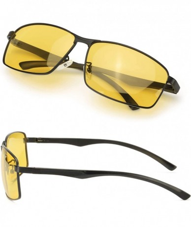 Rectangular Glasses Polarized Anti glare Protection - 19016 Black - CA18WXHM79X $19.37