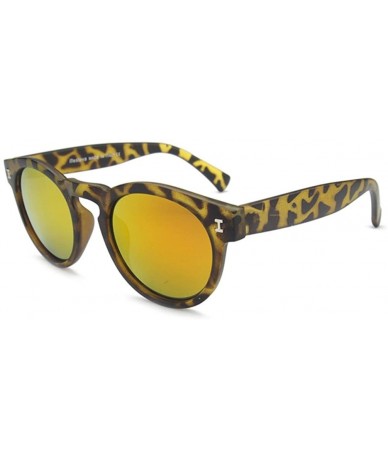 Square Tropical Retro Sunglasses Positive Life Style Mirror Lens eyewear 48mm - Yellow/Yellow - CY12DAQ2HCP $27.29