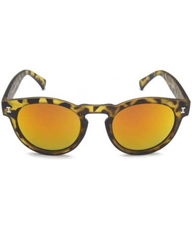Square Tropical Retro Sunglasses Positive Life Style Mirror Lens eyewear 48mm - Yellow/Yellow - CY12DAQ2HCP $10.61