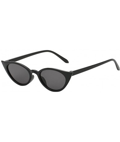 Cat Eye Outdoor Glasses Women Men Vintage Sunglasses Cat Eye Irregular Shape Protect Eyes Novel Unisex Beach Glasses - E - C8...