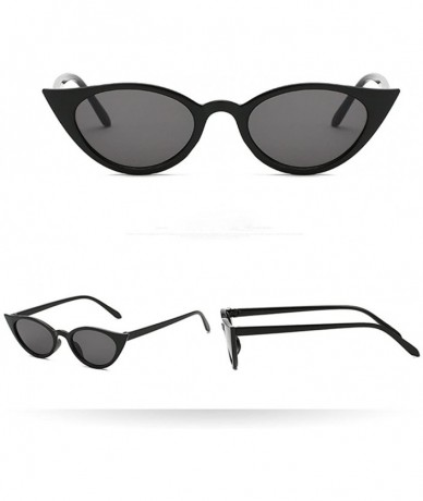 Cat Eye Outdoor Glasses Women Men Vintage Sunglasses Cat Eye Irregular Shape Protect Eyes Novel Unisex Beach Glasses - E - C8...