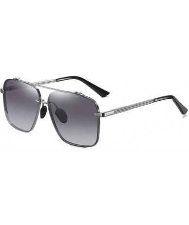 Rectangular Men's sunglasses- anti-glare glasses- polarized sunglasses- rectangular metal full-frame driving - C1 - C6194UKK5...