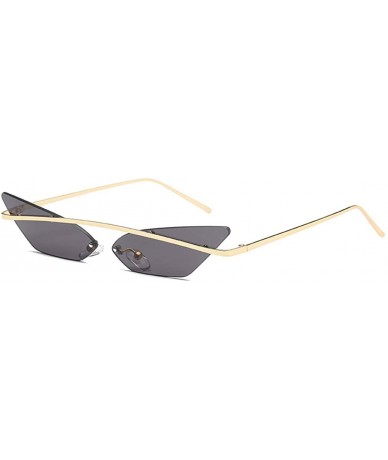 Sport Men and women Fashion Retro Sunglasses metal frame Sunglasses - Black - CU18LL99YU0 $20.80