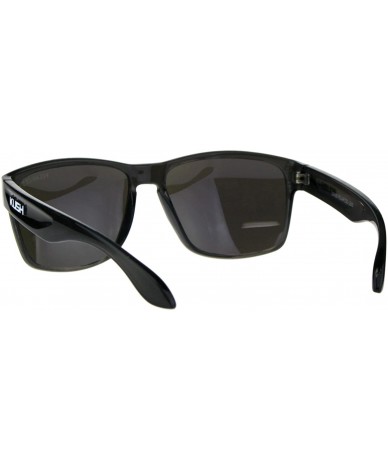 Sport Polarized Premium Kush Color Mirror Rectangular Sport Sunglasses - Blue - C418DI49MEX $14.09