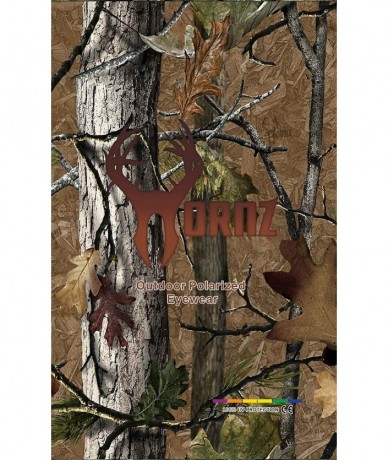 Sport Polarized Sunglasses for Men Brown Forrest & Orange Camouflage Full Frame - Brown Forrest Camo - C21822RU686 $31.43