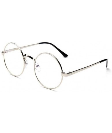 Round Unisex Trend Sunglasses Summer Small Flat Light Round Glasses Retro Vintage Sunglasses Eyeglasses (B) - C2197KYLY85 $11.89