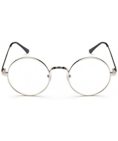Round Unisex Trend Sunglasses Summer Small Flat Light Round Glasses Retro Vintage Sunglasses Eyeglasses (B) - C2197KYLY85 $11.89