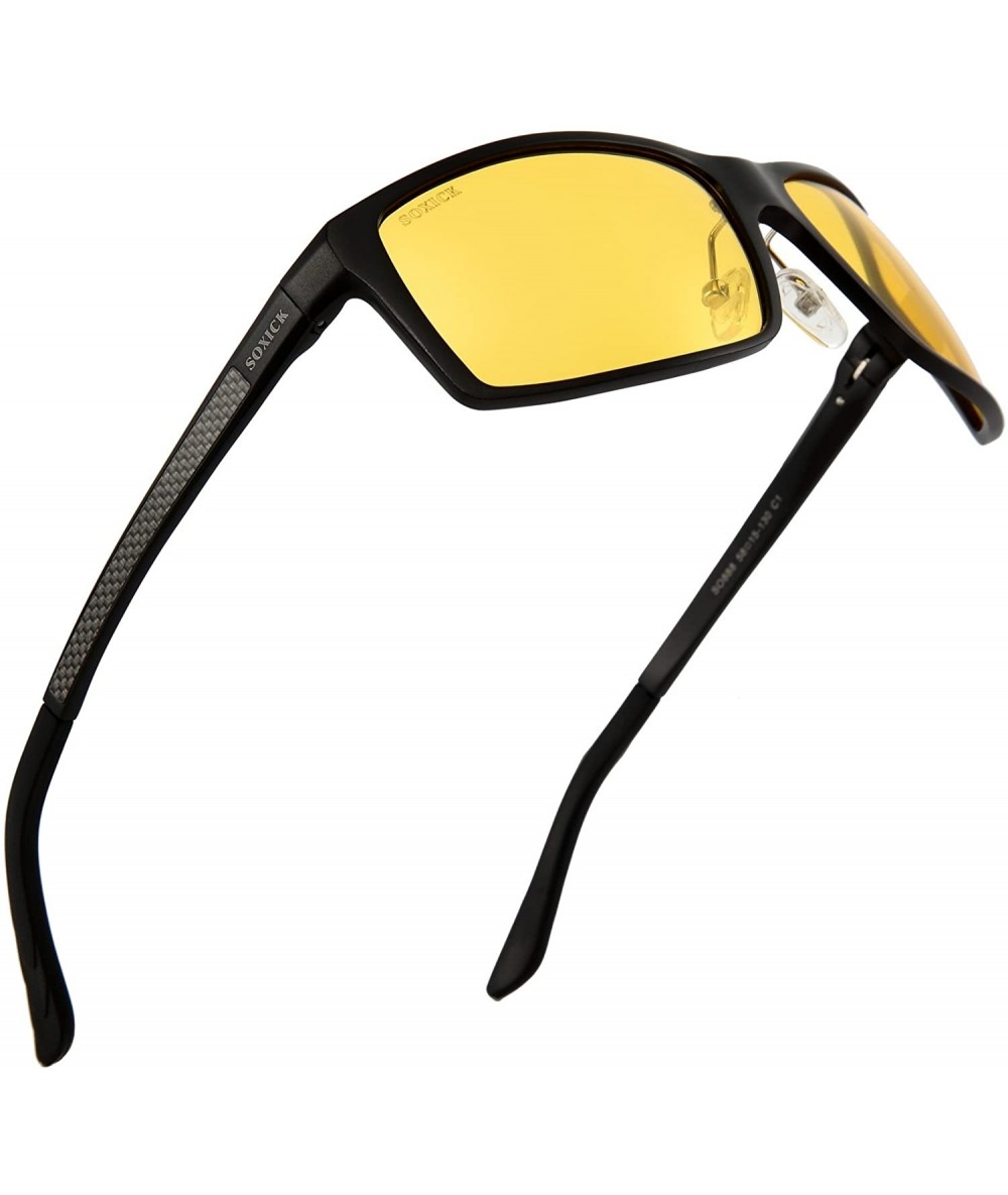 Goggle Night Driving Glasses Anti Glare Polarized HD Night Vision Safe Glasses Light Al-Mg Frame Adjustable - CE195LYL9OK $50.27