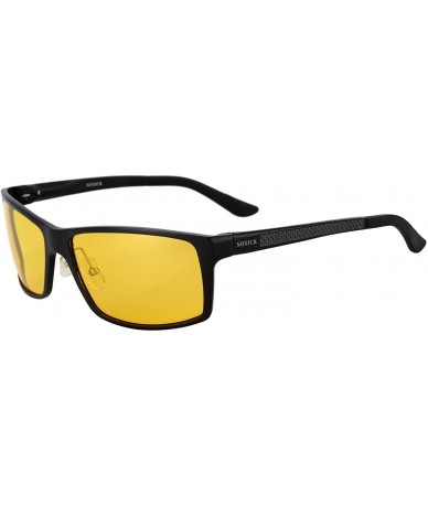 Goggle Night Driving Glasses Anti Glare Polarized HD Night Vision Safe Glasses Light Al-Mg Frame Adjustable - CE195LYL9OK $50.27