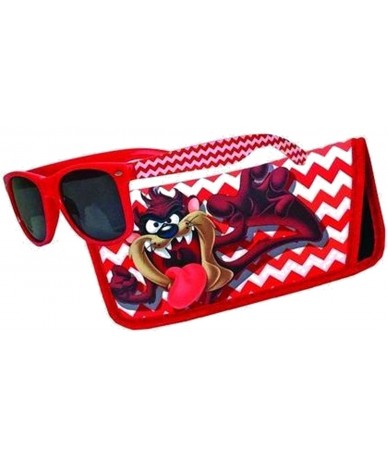 Rectangular Sunglasses with Coordinating Soft Sunglass Case - Tazmanian Devil - C017YIA5N4U $16.20
