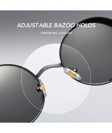 Round Retro Round Sunglasses Men Polarized Mirror Steampunk Sun Glasses for Women - Green Mirror - C318KGCLEYO $23.17