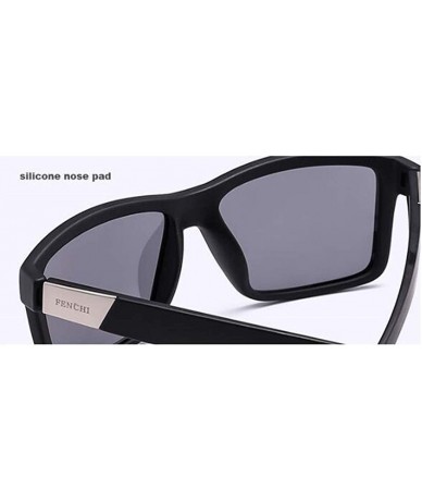 Aviator TAC lens PC frame sunglasses- personality with polarized sunglasses - C - CN18RW9Z865 $39.52