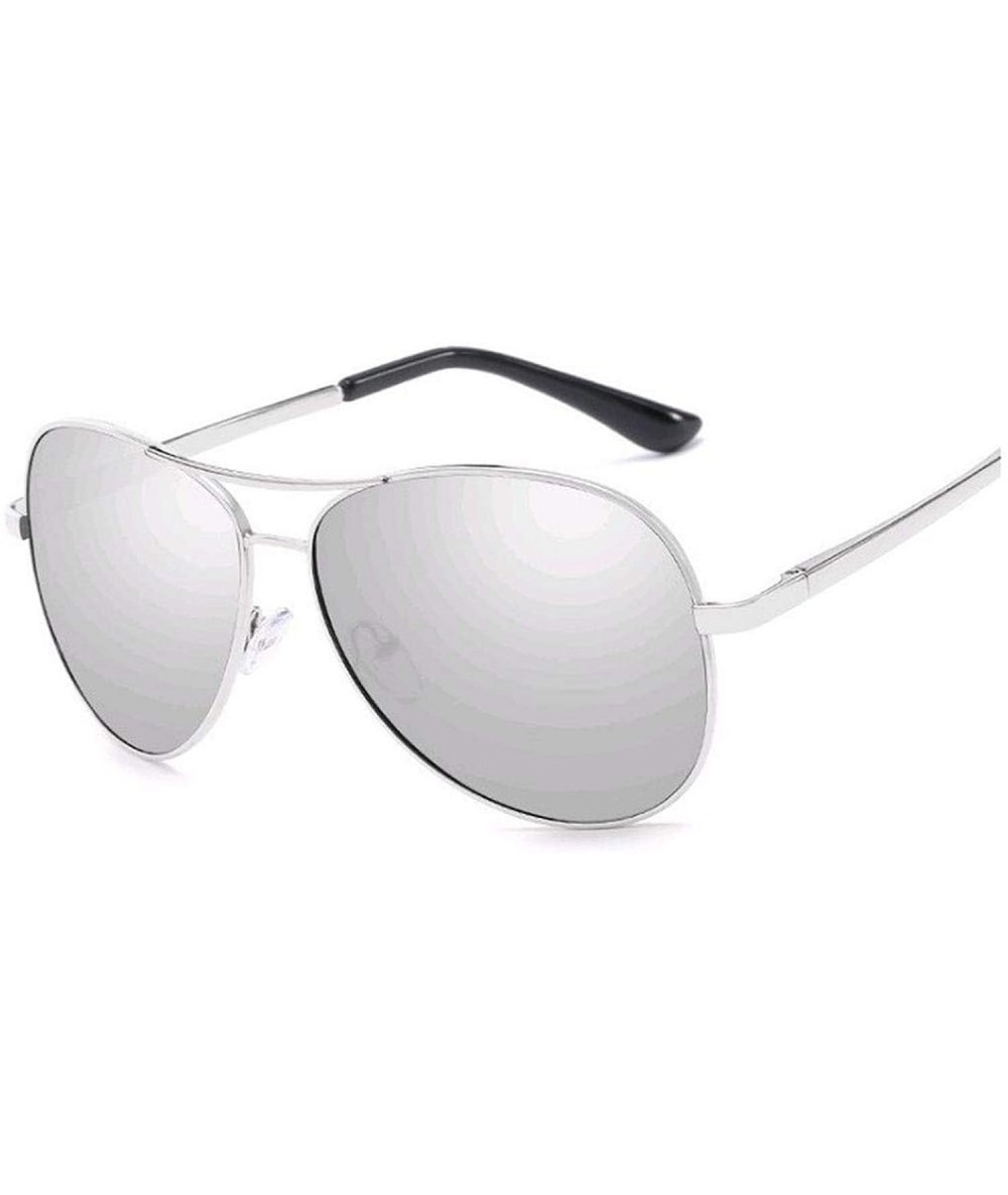 Round Photochromic Pilot Polarized Sunglasses Men Women Driving Chameleon Discoloration Sun Glasses Shades - CX197Y6WGAS $13.77