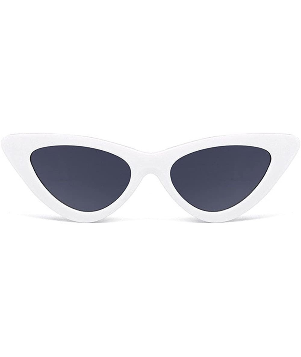 Cat Eye Retro Narrow Cat Eye Sunglasses Narrow Cateye Sun Glasses for Women - K - CJ199AWLTEZ $8.73