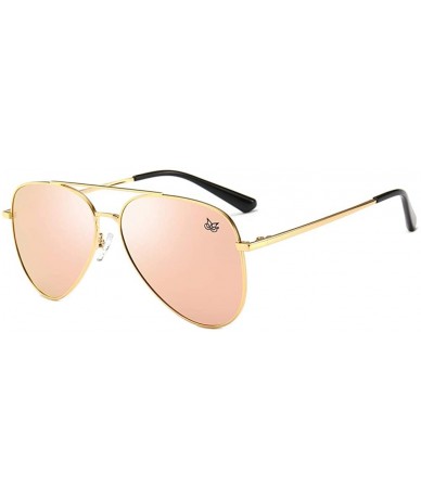 Aviator Military Style Classic Aviator Sunglasses for Men Women Polarized 100% UV protection - Blue - C918O49RHZT $22.33
