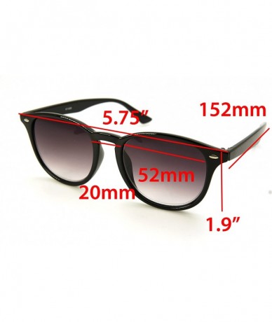 Sport schoolboy fullRim Lightweight Reading Glasses - Big Sun Reader Shiny Black - C5187C5Q06N $15.83