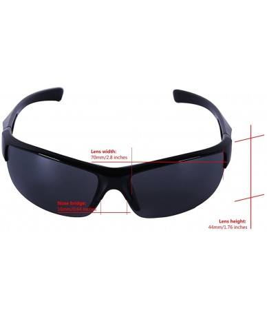 Sport Unisex Cycling Sunglasses Outdoor Sports Sunglasses with Lightweight Frame - Black&gray - CR180T6H3LR $7.29
