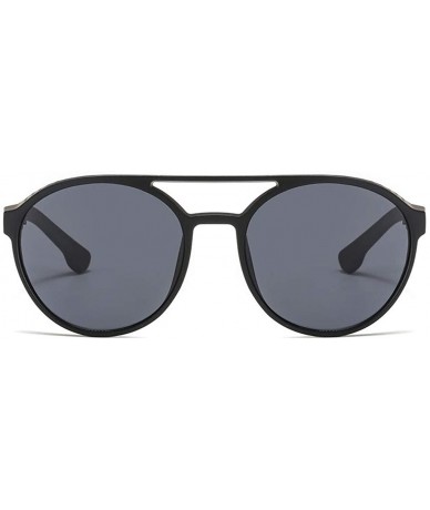 Square Men'S And Women'S Sunglasses Retro Round Sunglasses Street Beat Wild Fashion Integrated Striped Cat Eye Glasses - CK18...