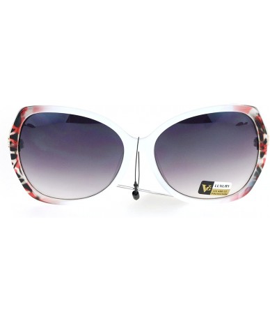 Square Rhinestone Fashion Sunglasses Womens Elegant Stylish Shades UV 400 - White Pink - CJ186OUU4DN $10.85