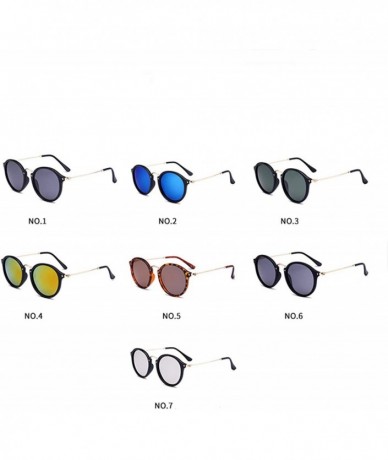 Oversized 2018 New Arrival Round Sunglasses Retro Men Women Brand Designer Vintage Coating Mirrored Oculos De Sol UV400 - C41...